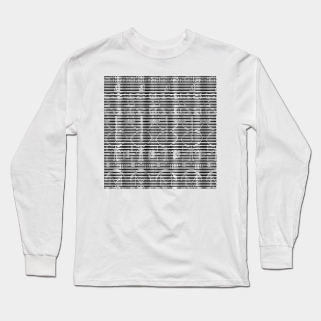 The Arecibo Message 0001 Long Sleeve T-Shirt by rupertrussell